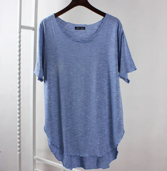AIDAYOU Women’s Bamboo Round Neck T-Shirt for Cooling Comfort & Everyday Wear