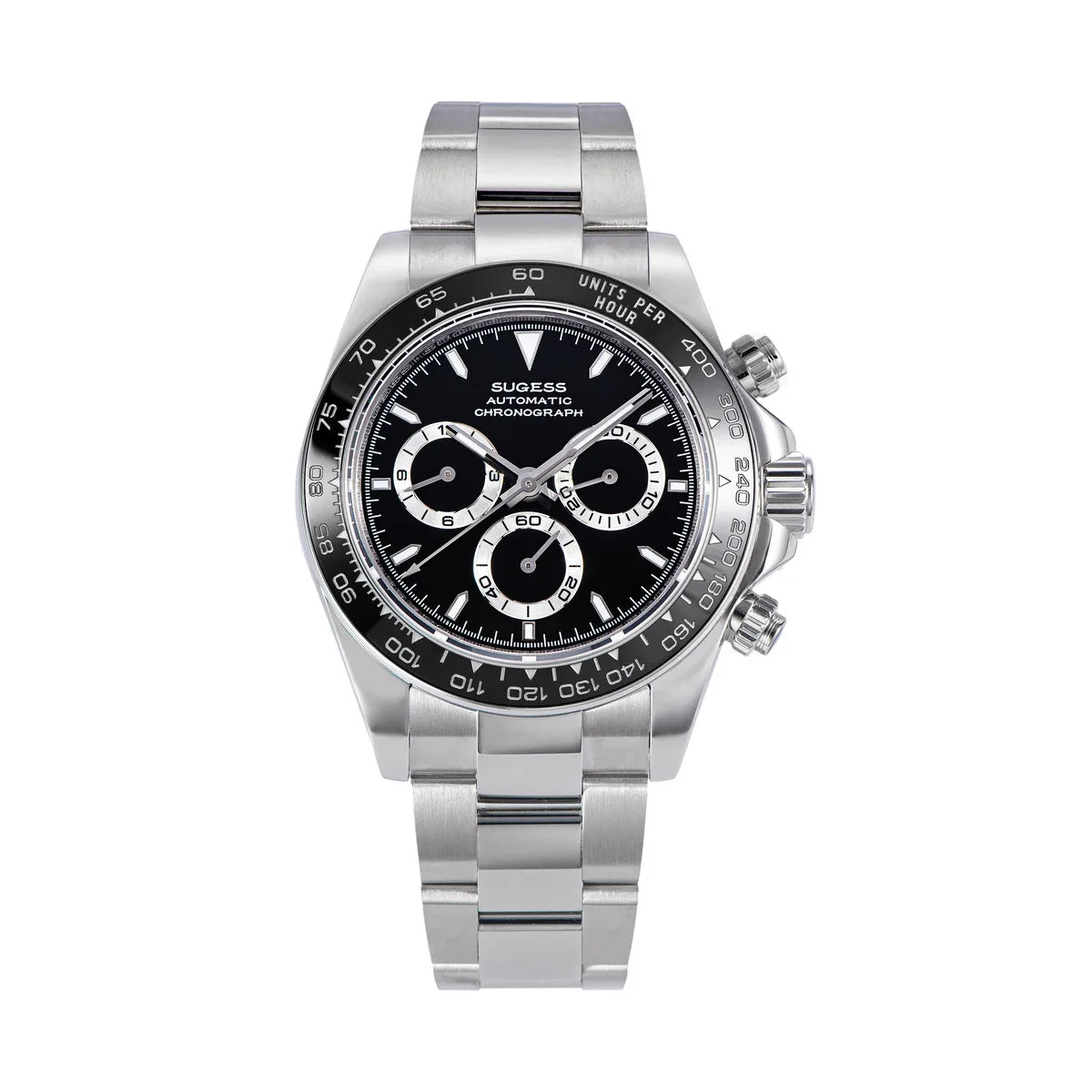 Sugess Panda Automatic Chronograph Watch – Mechanical Racing-Inspired Timepiece