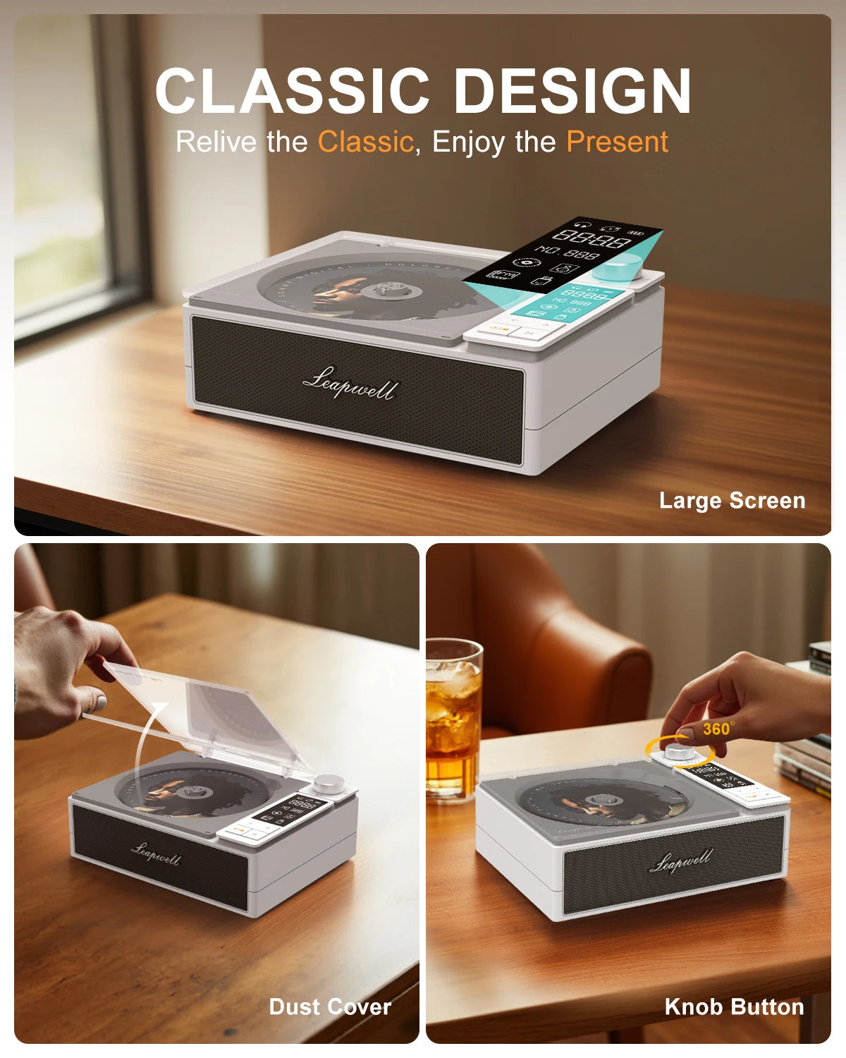 isfriday Retro Portable CD Player