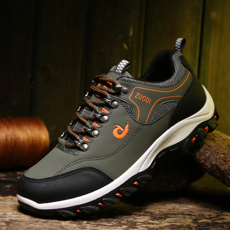 ZUODI Men’s Lightweight Outdoor Sneakers – Waterproof Casual Hiking & Everyday Shoes