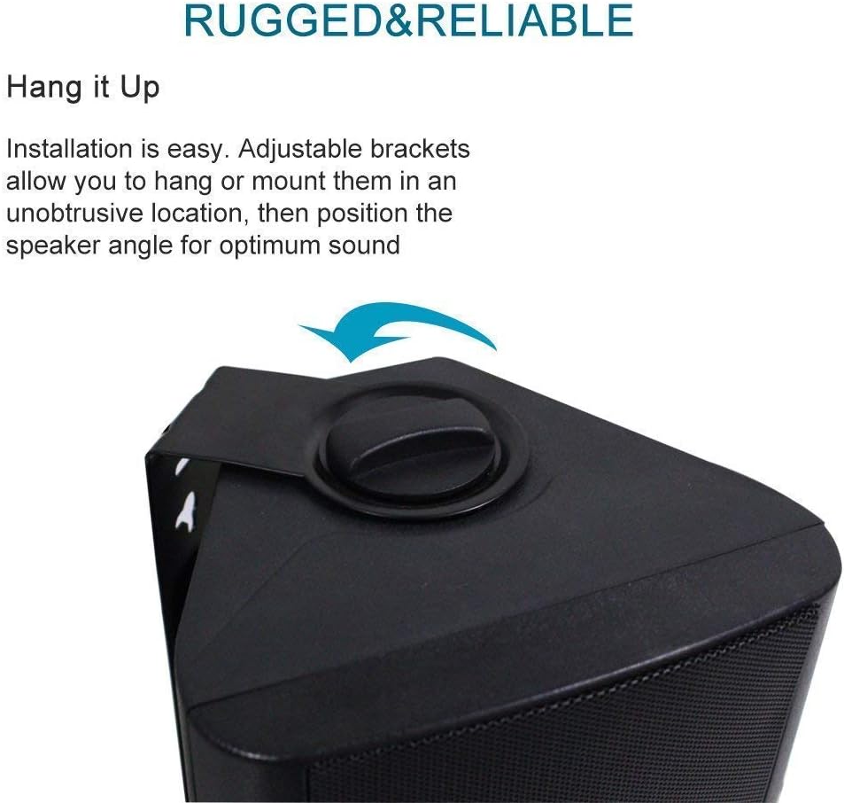 Herdio 4'' Passive Indoor/Outdoor Speakers With 200W