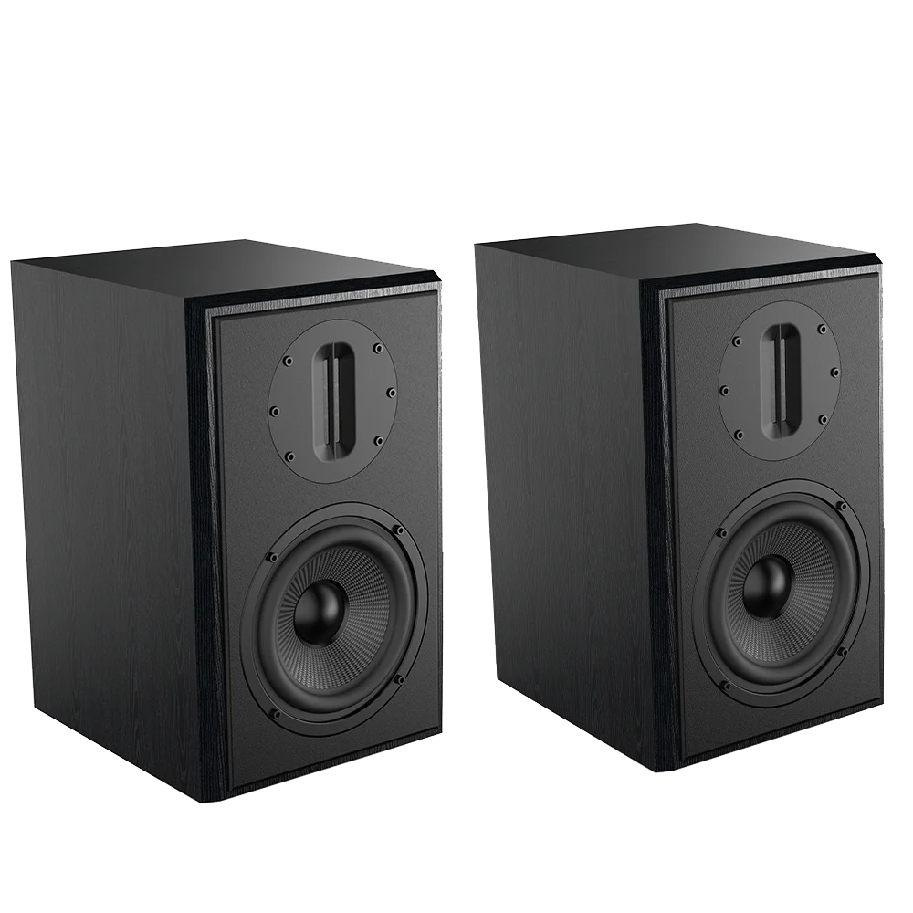 SAMTRONIC  5.25" Passive Bookshelf Speakers for Clear, Detailed Home Audio & Studio Listening