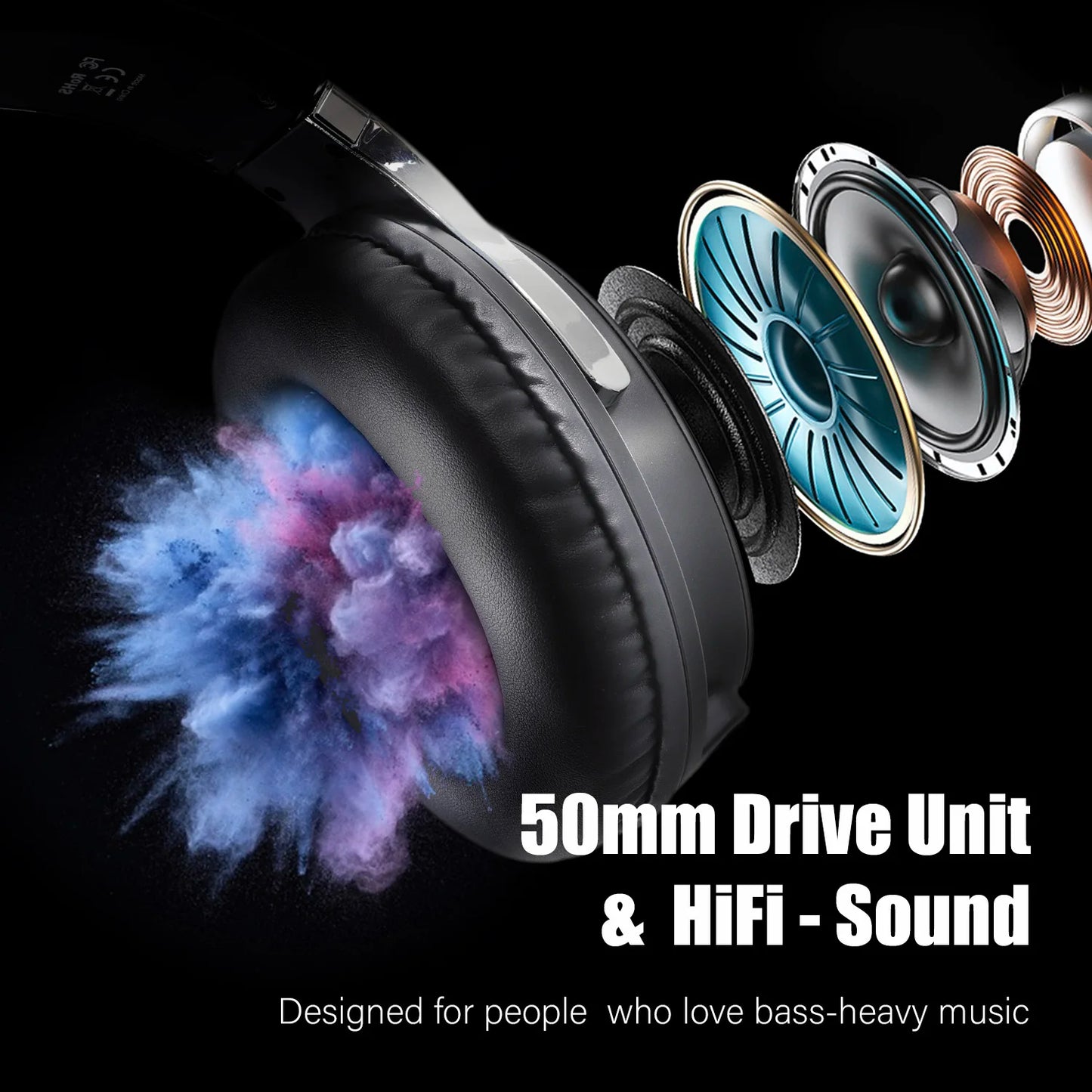 Oneodio Studio HiFi 3.5/6.35mm Professional Wired Monitor Over-Ear Headphones
