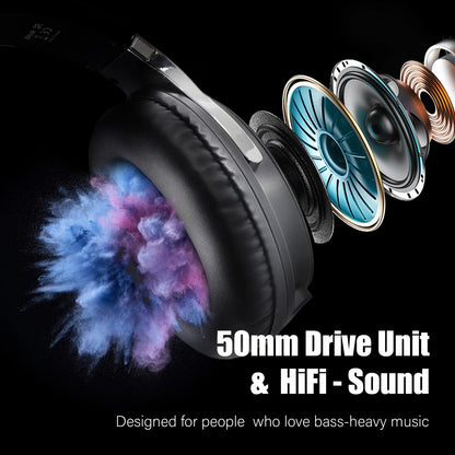 Oneodio Studio HiFi 3.5/6.35mm Professional Wired Monitor Over-Ear Headphones