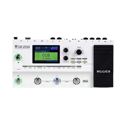 MOOER Integrated Effect Device GE250 Professional Professional Guitar Multi Effects Processor with Amp Modelling, Looper & IR Cabinet Simulation