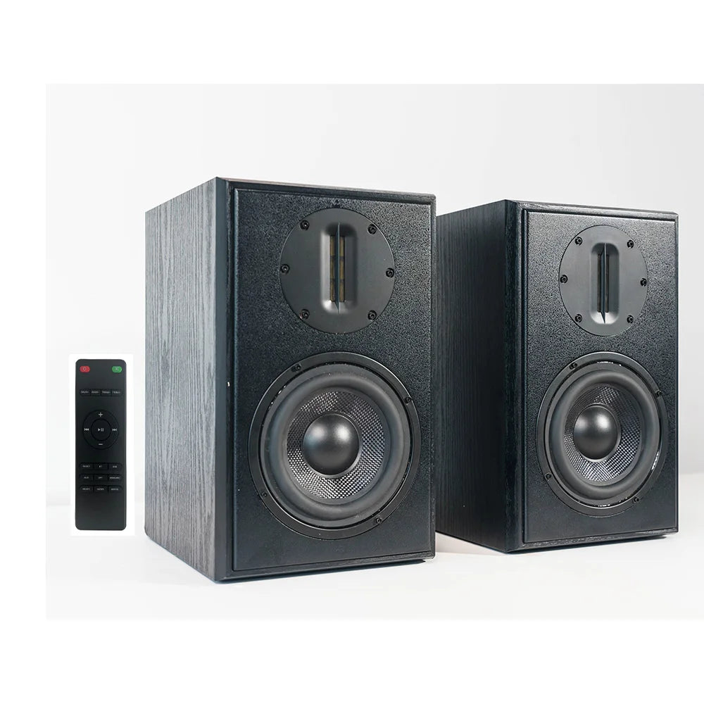 Samtronic 200W Bookshelf Studio Monitor Speakers with Ribbon Tweeter for Detailed Audio