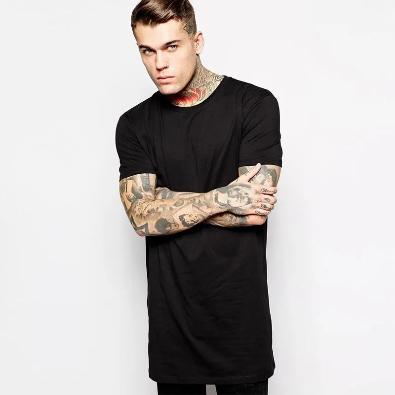 MRMT Men’s Longline Streetwear T-Shirt with Extended Fit