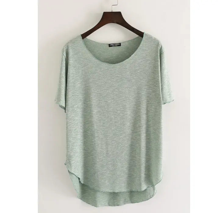AIDAYOU Women’s Bamboo Round Neck T-Shirt for Cooling Comfort & Everyday Wear