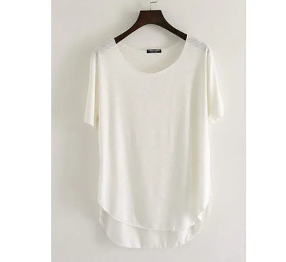 AIDAYOU Women’s Bamboo Round Neck T-Shirt for Cooling Comfort & Everyday Wear