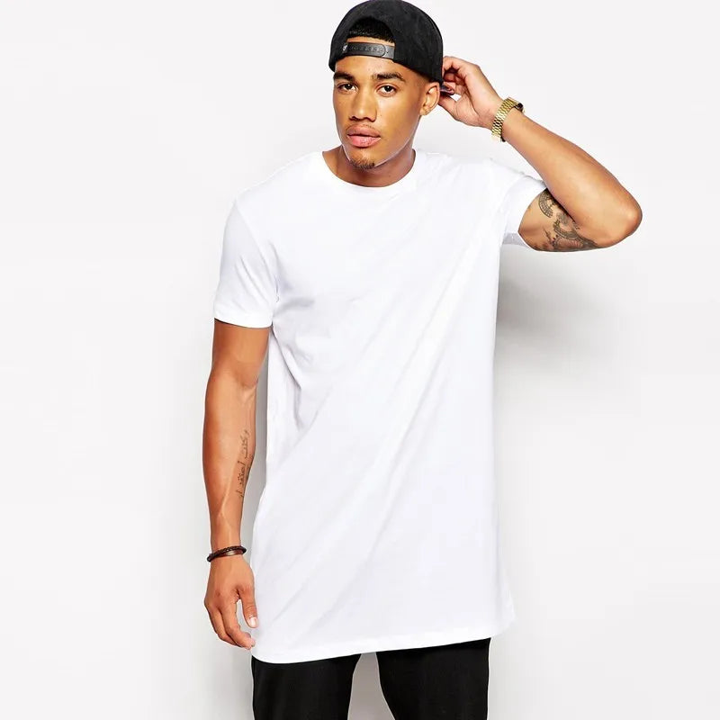MRMT Men’s Longline Streetwear T-Shirt with Extended Fit