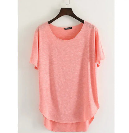 AIDAYOU Women’s Bamboo Round Neck T-Shirt for Cooling Comfort & Everyday Wear