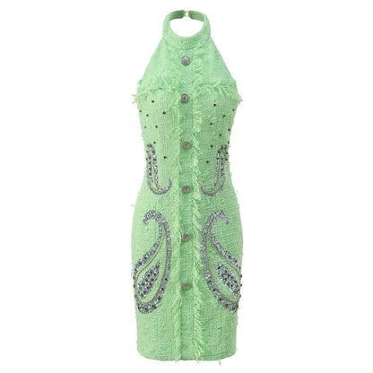 Halter Neck Mini Dress for Party, Nightlife & Statement Wear by BYMANYC New York.