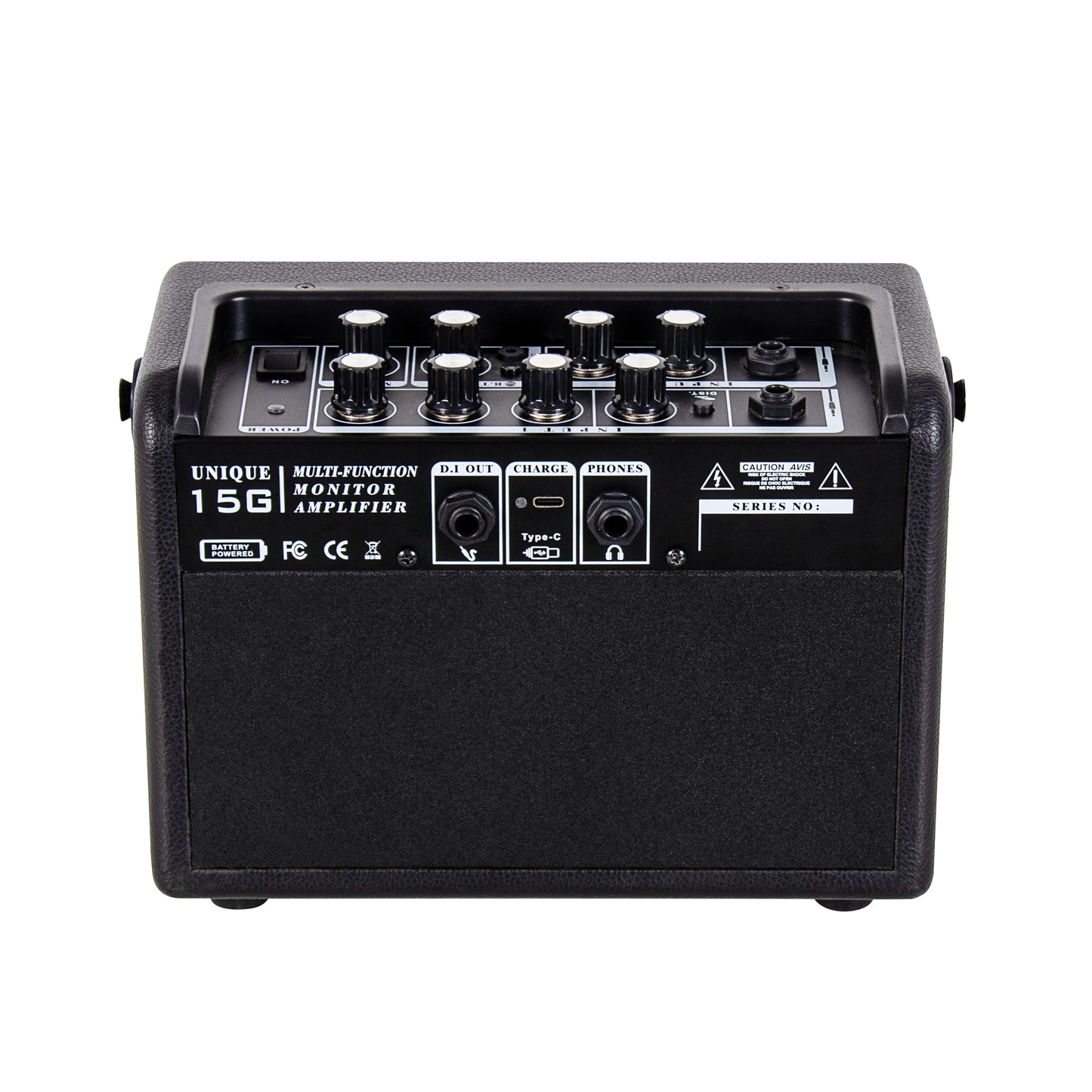 Coolmusic Unique-15G Compact 15W Guitar Practice Amplifier for Home & Everyday Playing