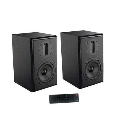Samtronic 200W Bookshelf Studio Monitor Speakers with Ribbon Tweeter for Detailed Audio