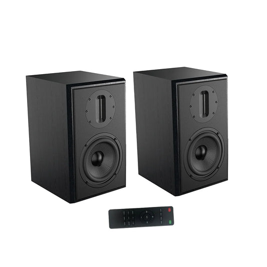 Samtronic 200W Bookshelf Studio Monitor Speakers with Ribbon Tweeter for Detailed Audio