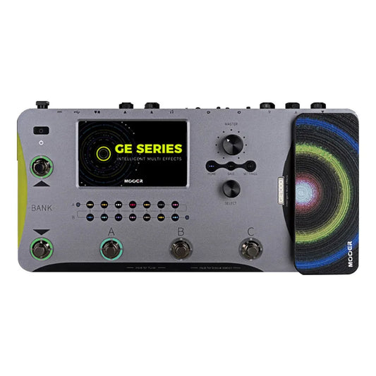 MOOER  GE1000/1000Li All-in-One Guitar Multi Effects Processor with Amp Sims, Drum Machine & Live Performance Tools
