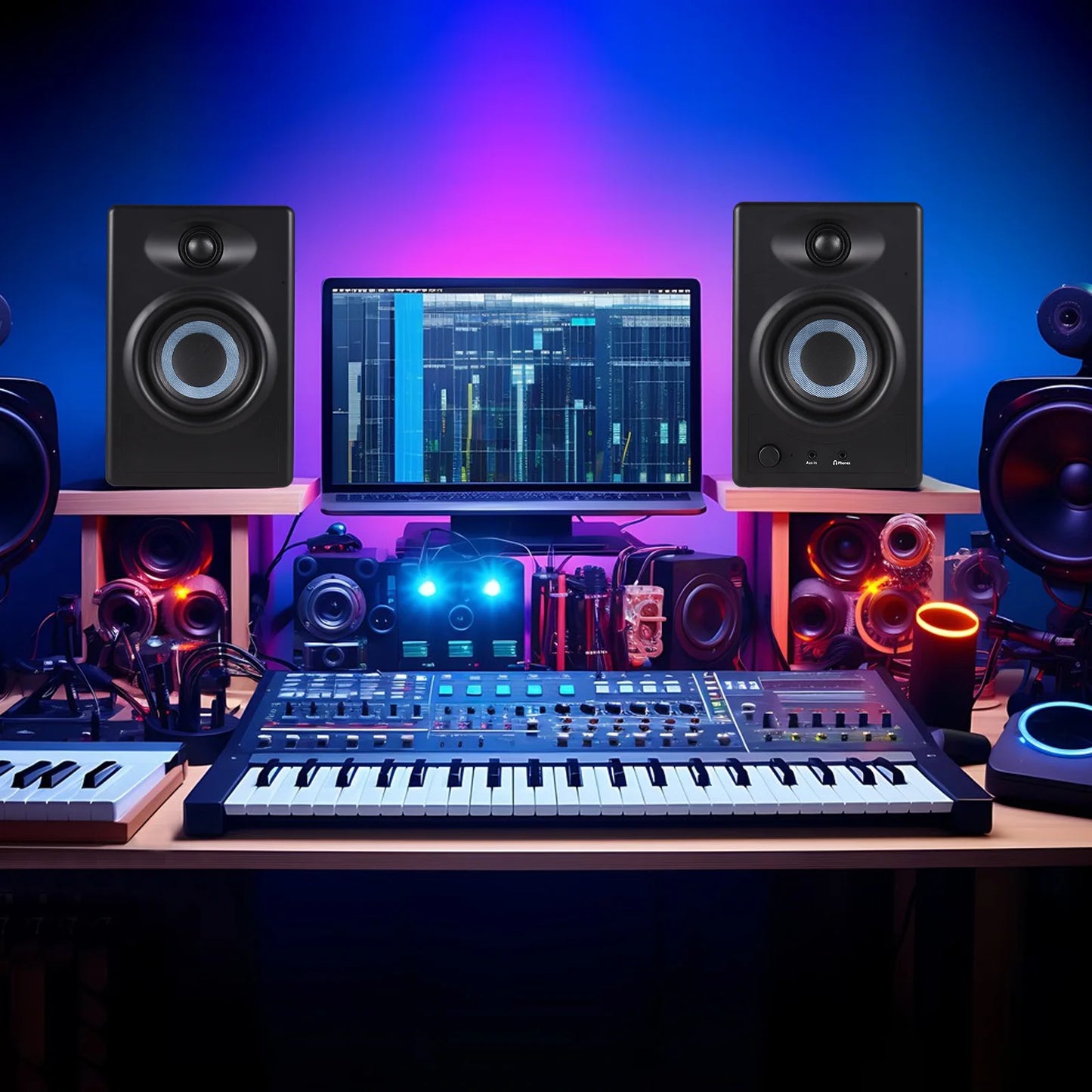 50W Studio Monitor Speakers