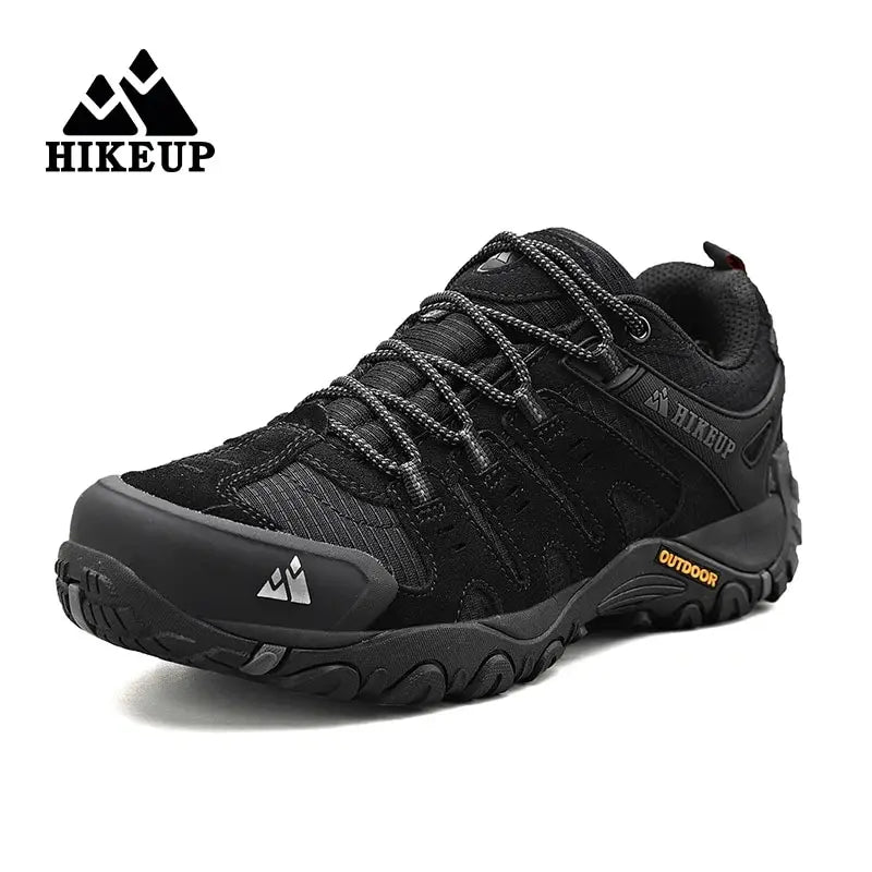 HIKEUP Men’s Wear-Resistant Suede Hiking Shoes for Trekking, Walking & Everyday Use