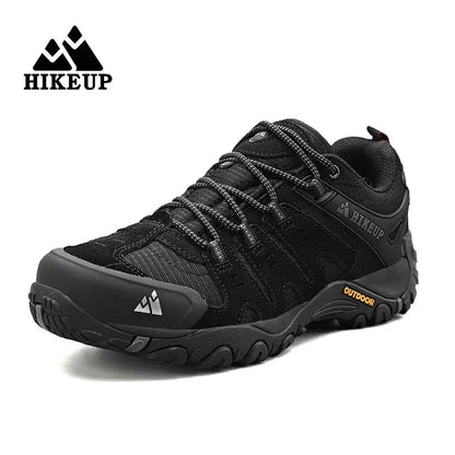 HIKEUP Men’s Wear-Resistant Suede Hiking Shoes for Trekking, Walking & Everyday Use