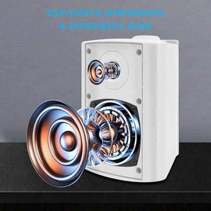 Herdio 4'' Passive Indoor/Outdoor Speakers With 200W