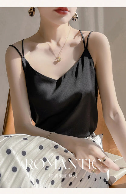 Women’s Silk V-Neck Camisole for Soft, Lightweight Luxury