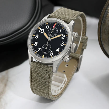 Militado VK61 VK67 Military Chronograph Watch for Men – Rugged Stainless Steel Sports Watch