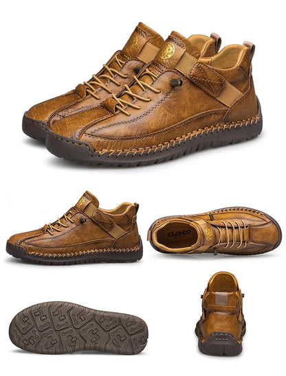 CLOHOO Men’s High-Top Suede Boots for Hiking, Walking & Everyday Support