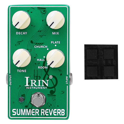 IRIN XS-05 SUMMER REVERB Effect Pedal XS-06 WINTER DELAY Effect Pedal with Anti-slip Pad Plucked Instrument Accessories