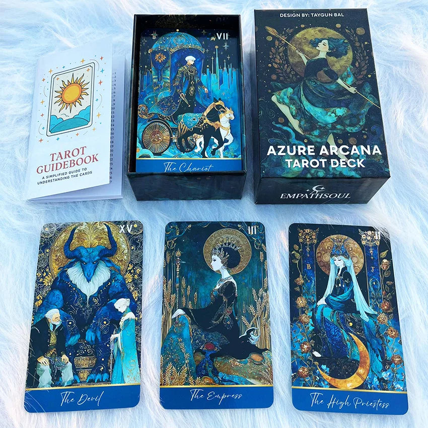 Azure Arcana Tarot Deck – 78 Card Divination Set