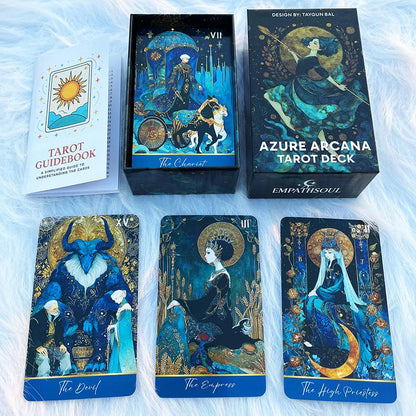 Azure Arcana Tarot Deck – 78 Card Divination Set
