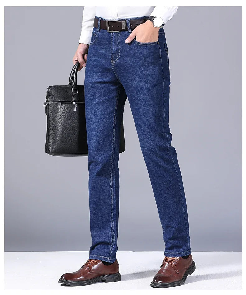 Men’s Slim Straight Stretch Jeans for Everyday & Smart Casual Wear