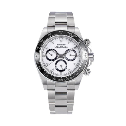 Sugess Panda Automatic Chronograph Watch – Mechanical Racing-Inspired Timepiece