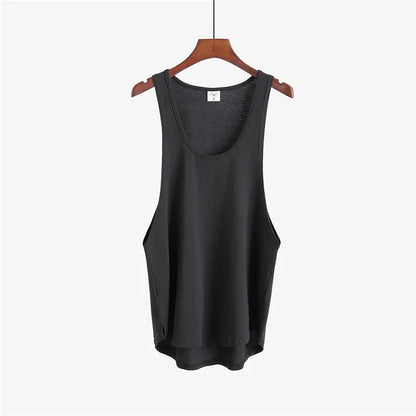 MUSCLEGUYS Men’s Gym Stringer Tank Top for Bodybuilding & Training Performance