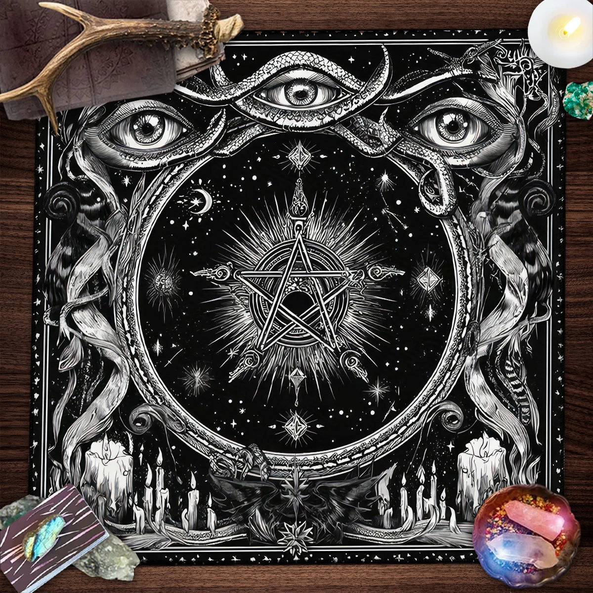 Mystical Tarot Constellation Altar Cloth