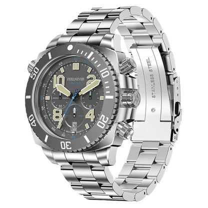 LIGE FeelNever Sport Luxury Quartz Watch for Men – Stainless Steel Everyday Timepiece
