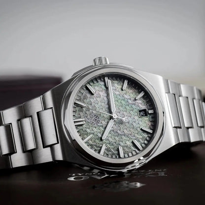 IX&DAO Warrior 37mm Automatic Watch – Miyota 9015 Sapphire Crystal Stainless Steel Timepiece