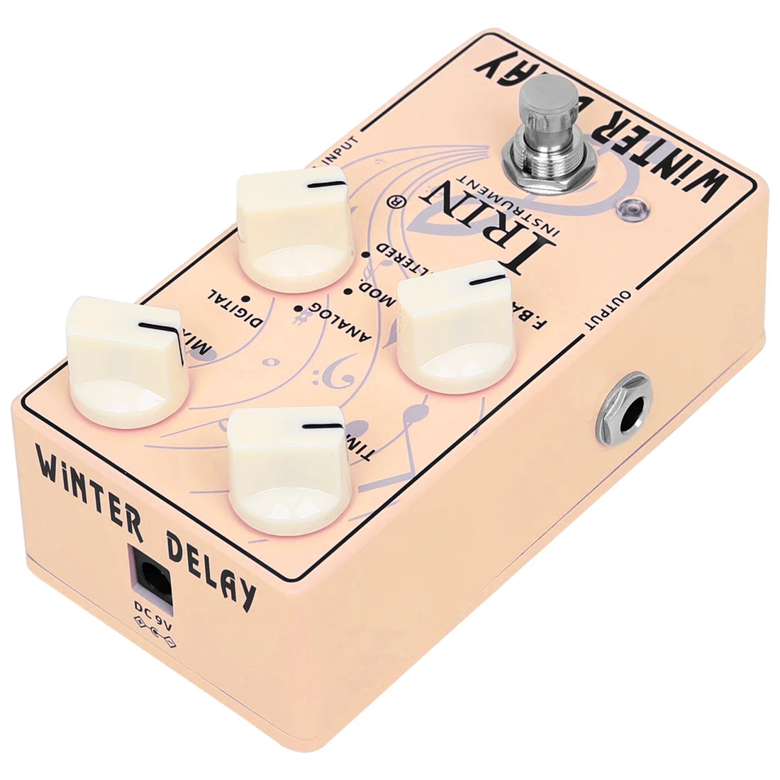 IRIN XS-05 SUMMER REVERB Effect Pedal XS-06 WINTER DELAY Effect Pedal with Anti-slip Pad Plucked Instrument Accessories
