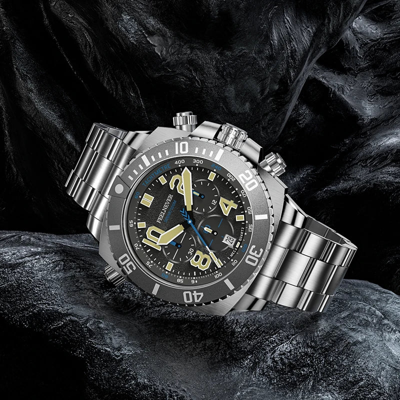 LIGE FeelNever Sport Luxury Quartz Watch for Men – Stainless Steel Everyday Timepiece