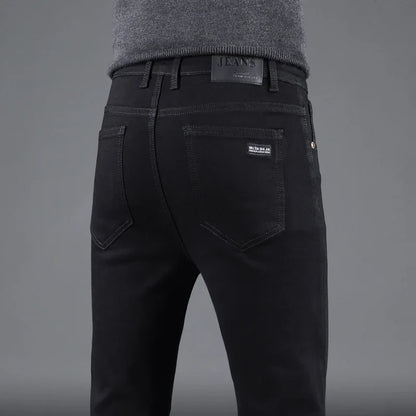 Men’s Slim-Fit Black Stretch Denim Jeans