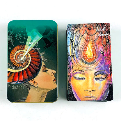 78-Card Tarot Deck – Tin Box Divination Set