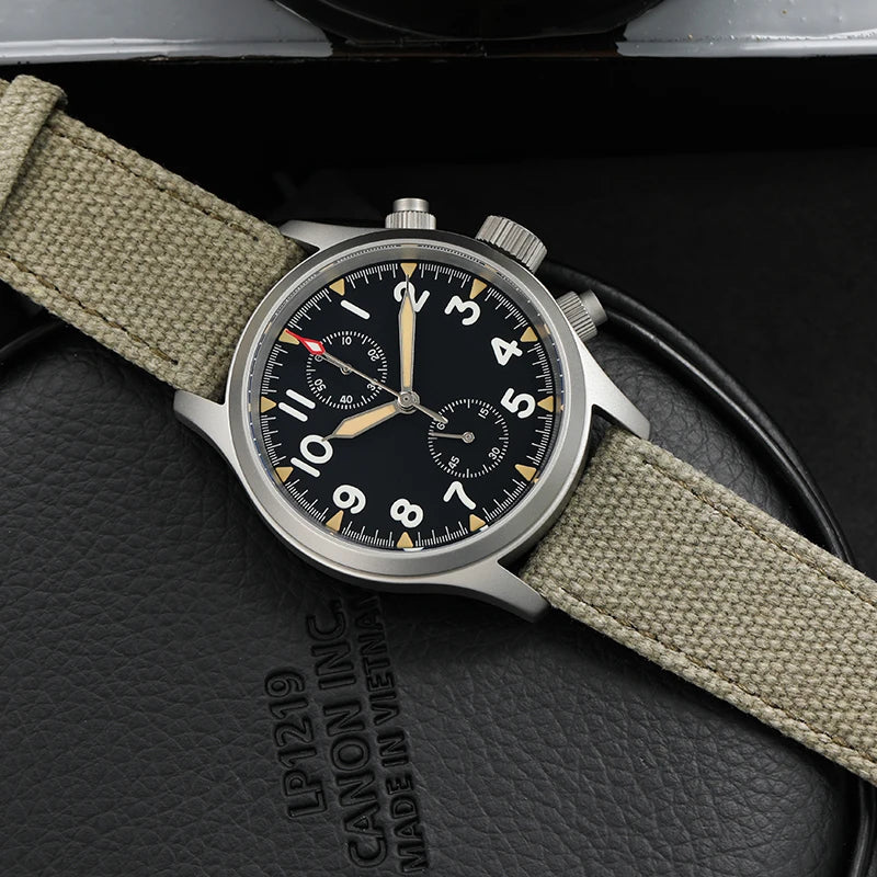 Militado VK61 VK67 Military Chronograph Watch for Men – Rugged Stainless Steel Sports Watch