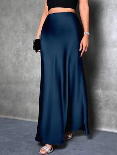 Dian Women’s Satin Maxi Skirt for Effortless Everyday Elegance