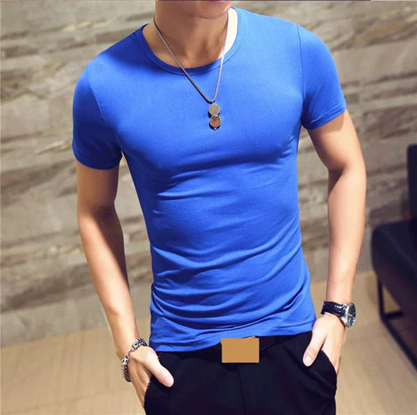 2026 MRMT Men’s V-Neck Fitness T-Shirt for Breathable Comfort and Fitted Style