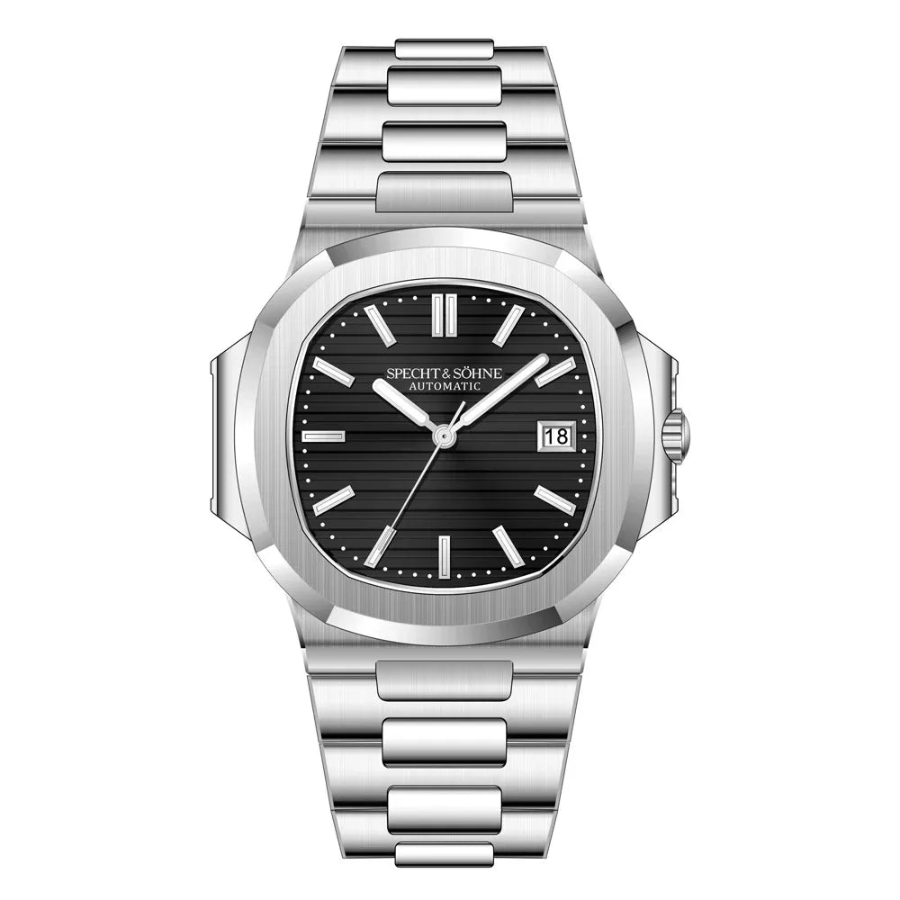 Specht & Sohne Rose Gold Automatic Watch for Men – Luxury Sports Stainless Steel Timepiece