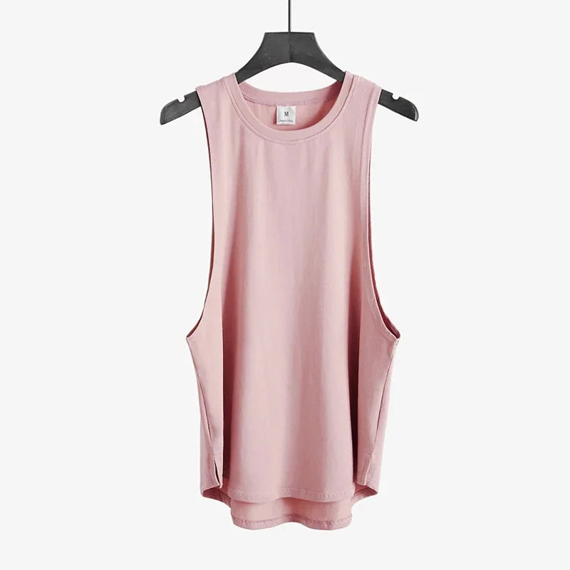 MUSCLEGUYS Men’s Gym Stringer Tank Top for Bodybuilding & Training Performance