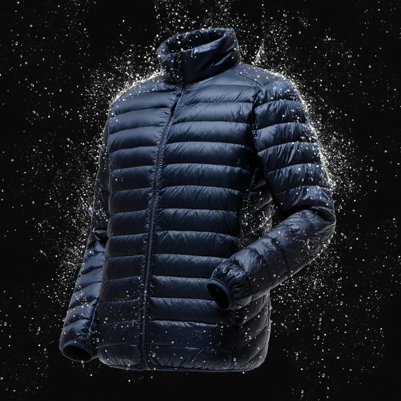 QUANBO Men’s Lightweight Packable Puffer Jacket for Travel, Daily Wear & Cold Weather