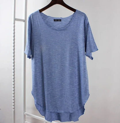 AIDAYOU Women’s Bamboo Round Neck T-Shirt for Cooling Comfort & Everyday Wear