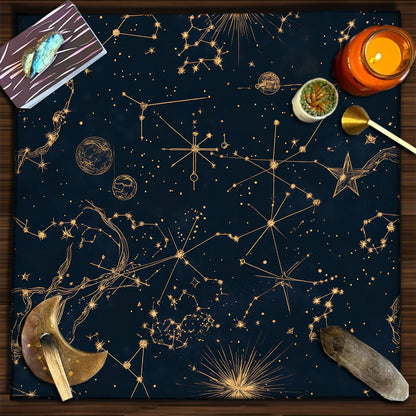 Mystical Tarot Constellation Altar Cloth