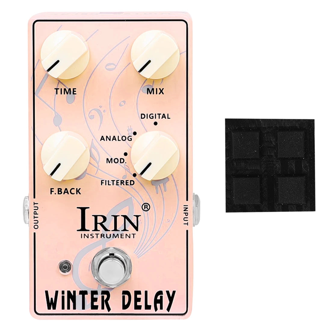 IRIN XS-05 SUMMER REVERB Effect Pedal XS-06 WINTER DELAY Effect Pedal with Anti-slip Pad Plucked Instrument Accessories