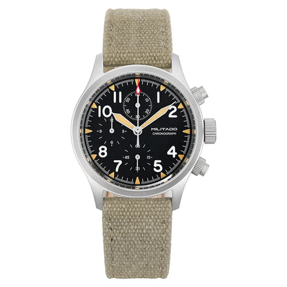 Militado VK61 VK67 Military Chronograph Watch for Men – Rugged Stainless Steel Sports Watch